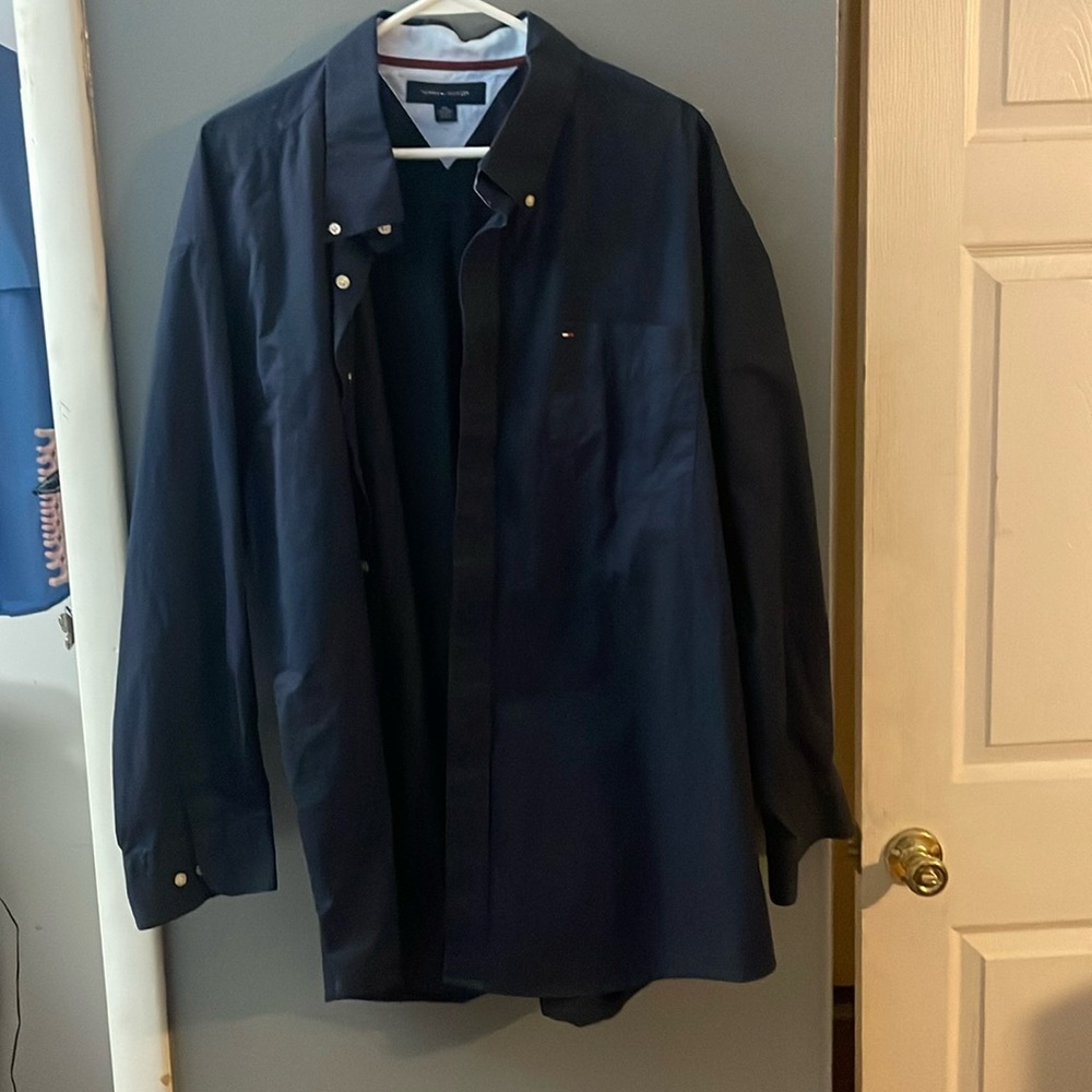 Navy Tommy Hilfiger button down